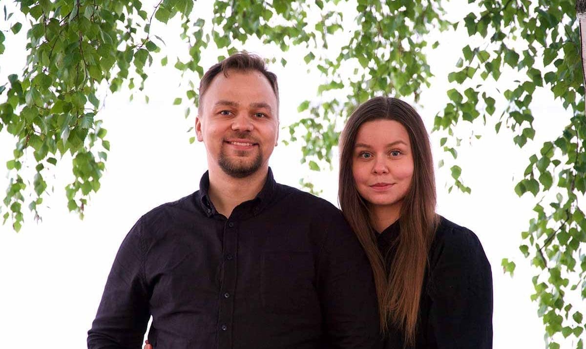 Kuvassa ovat Lauri ja Paula Heikkilä