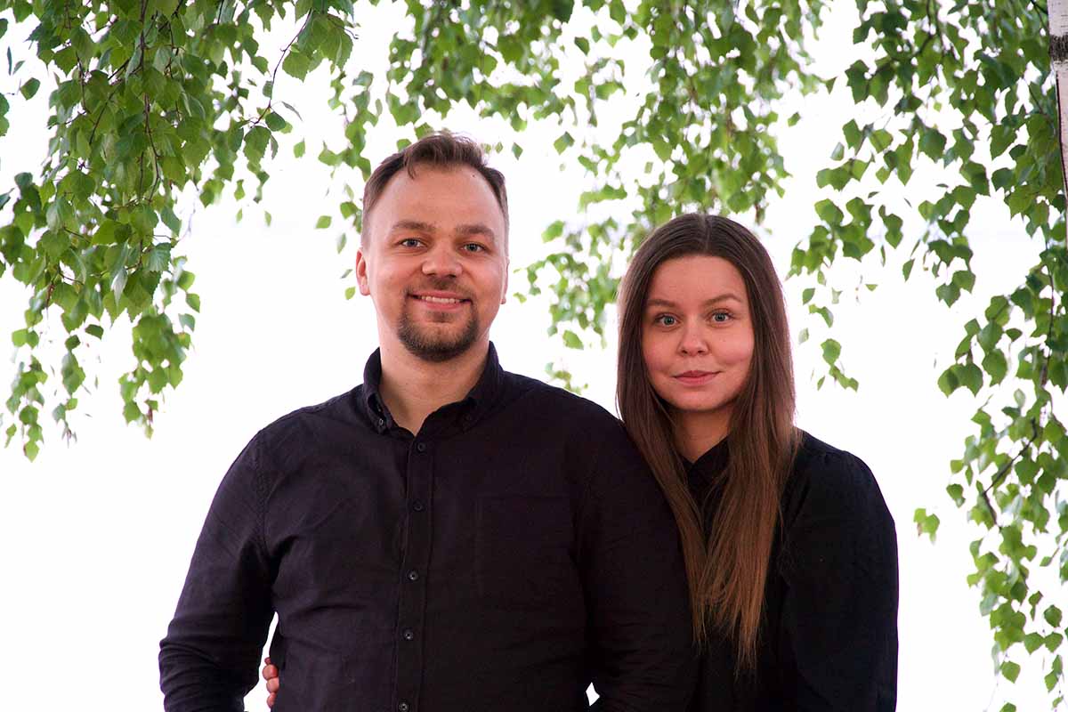 Kuvassa ovat Lauri ja Paula Heikkilä